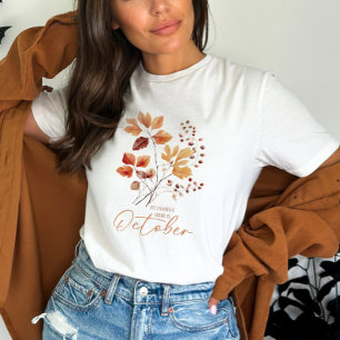 Camiseta Hojas de otoño y presupuesto