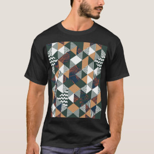 Camiseta Hojas de palma geométricas, patrón de moda