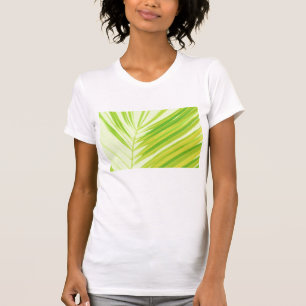 Camiseta Hojas de palma verde pálido