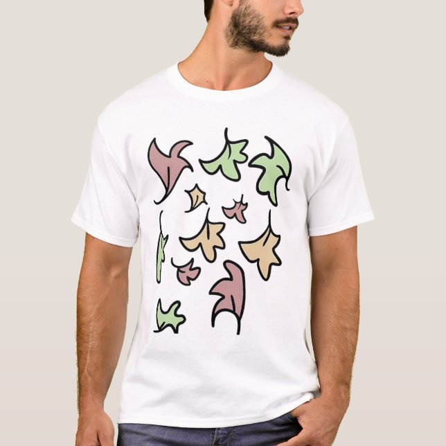 Camiseta Hojas de paro. (Anverso)