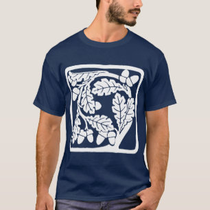 Camiseta Hojas de roble de estilo Art Nouveau