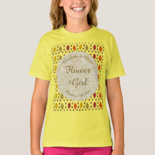 Camiseta Hojas de roble y maíz Personalizado Boda otoño
