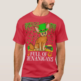 Camiseta Hojas De Shamrock Llenas De Shenanigans Fennec Fo 