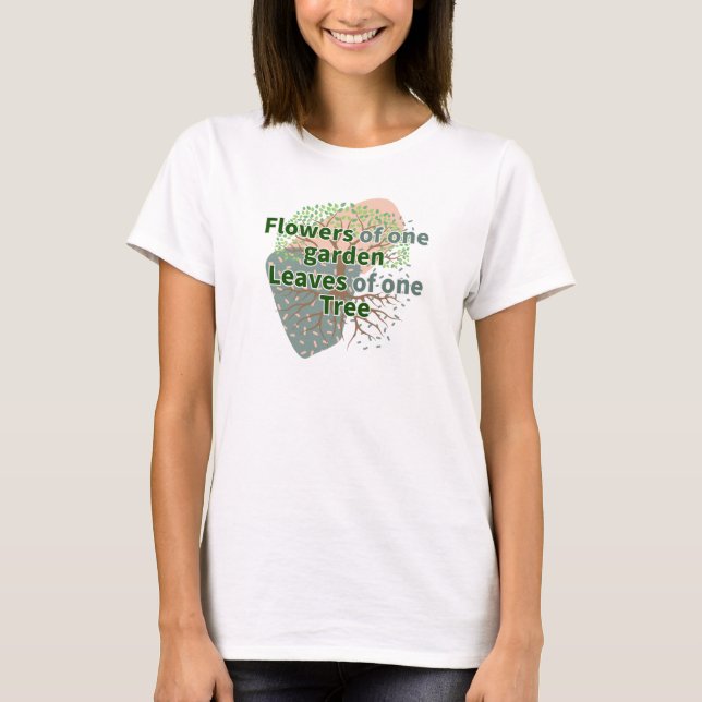 Camiseta Hojas de un árbol (Anverso)