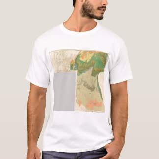 Camiseta Hojas geológicas del mapa