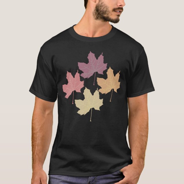 CAMISETA HOJAS MAPLE (Anverso)