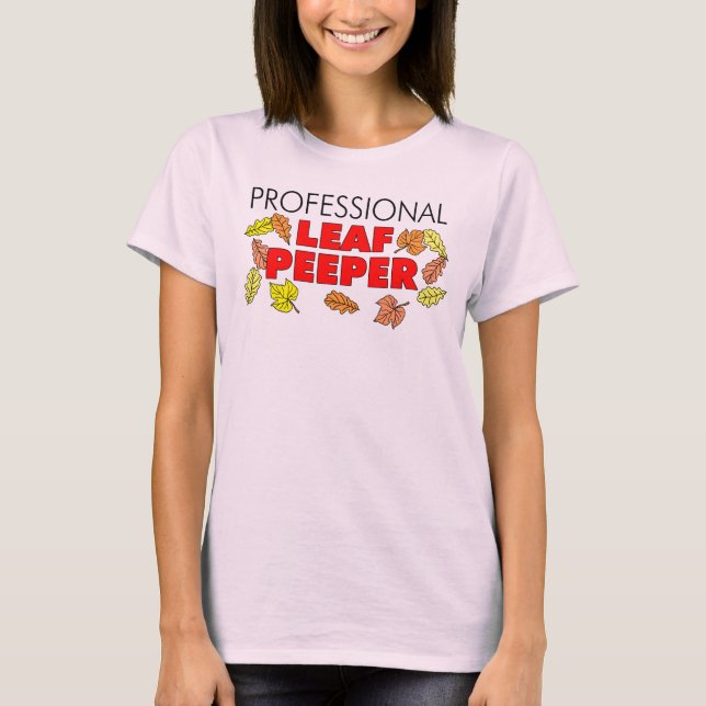 Camiseta Hojas otoñales profesionales del Peeper de hojas d (Anverso)