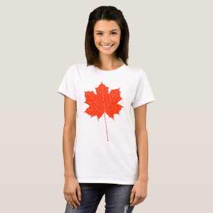 Camiseta Hojas rojas de arce