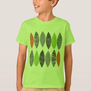 Camiseta Hojas texturadas 02