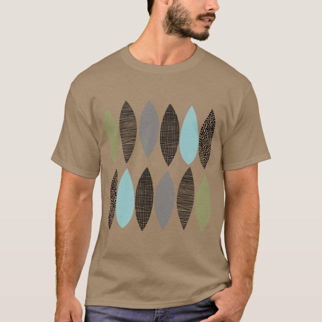 Camiseta Hojas Texturizadas 01 (Anverso)