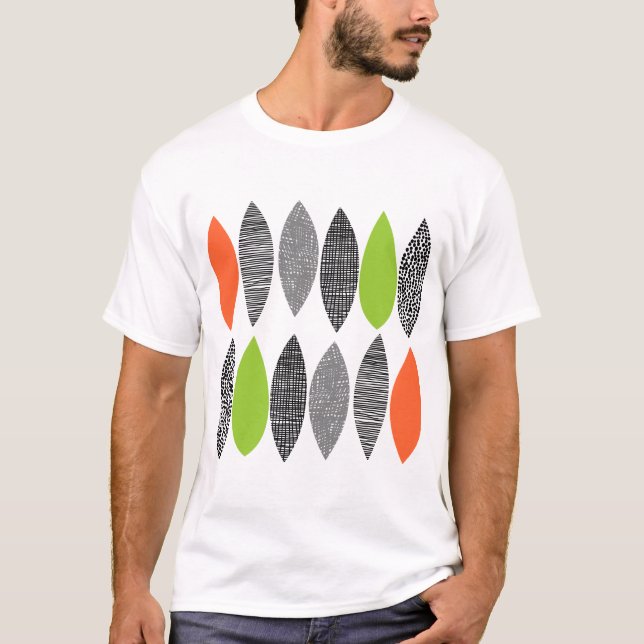 Camiseta Hojas Texturizadas 02 (Anverso)