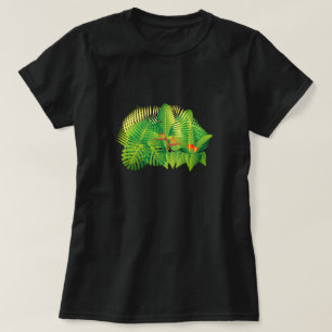 Camiseta Hojas tropicales brillantes