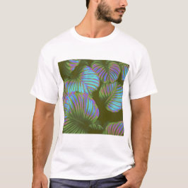Camiseta Hojas tropicales de arcoiris