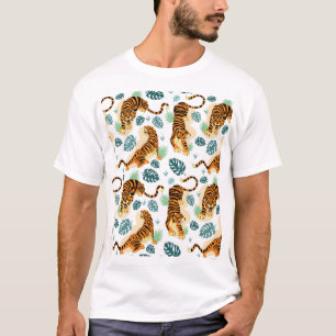 Camiseta Hojas tropicales de los Tigres: Ilustracion de épo