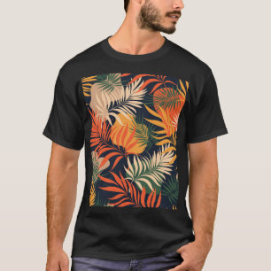 Camiseta Hojas tropicales de palmeras: sin foco vintage