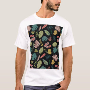 Camiseta Hojas tropicales: Floral veraniega vintage