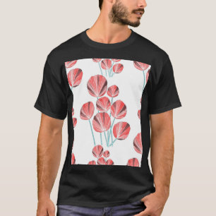 Camiseta Hojas tropicales: Patrón creativo dibujado a mano