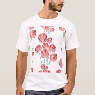 Camiseta Hojas tropicales: Patrón creativo dibujado a mano
