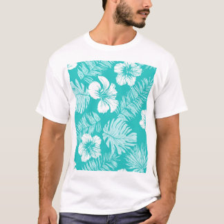Camiseta Hojas tropicales: Patrón de planta de época