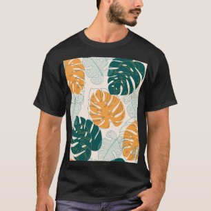 Camiseta Hojas tropicales: Sello de jungla vintage