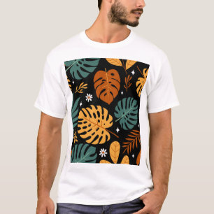 Camiseta Hojas tropicales: sin costura.
