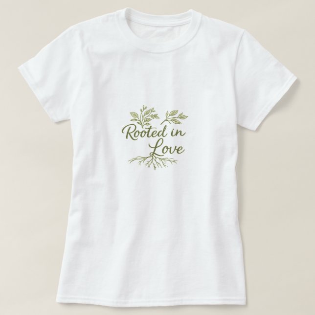 Camiseta Hojas verdes  (Diseño del anverso)