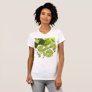 Camiseta Hojas verdes de vid de uva