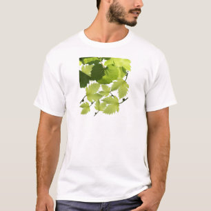 Camiseta Hojas verdes de vid de uva