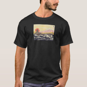 Camiseta Hokusai Great Wave IJN Battleship Yamato WW2 Premi