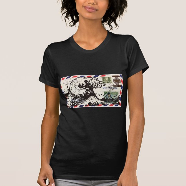 CAMISETA HOKUSAI JAPAN WAVE (Anverso)