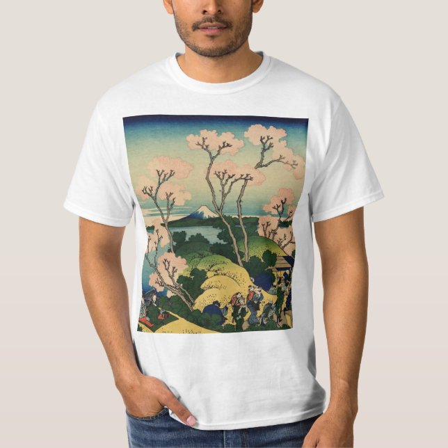 Camiseta Hokusai Katsushika - Goten-Yama-Hill, Shinagawa (Anverso)