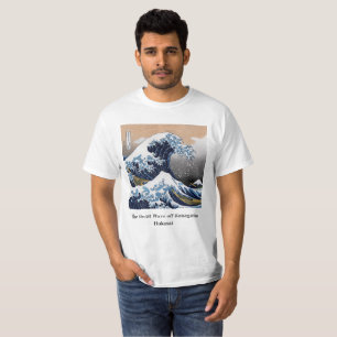 Camiseta Hokusai , "La gran ola de Kanagawa"