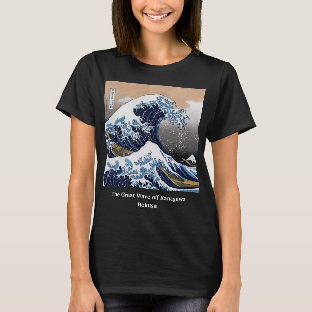 Camiseta Hokusai , "La gran ola de Kanagawa" (Anverso)