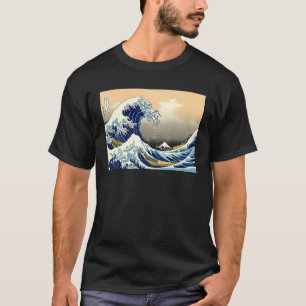 Camiseta Hokusai La gran ola frente a Kanagawa Antiguo Japo