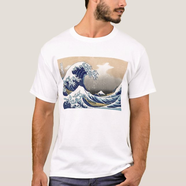 Camiseta Hokusai: La gran onda de Kanagawa (Anverso)