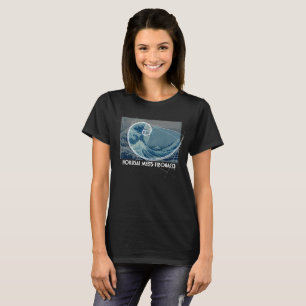 Camiseta Hokusai resuelve Fibonacci con secuencia numérica