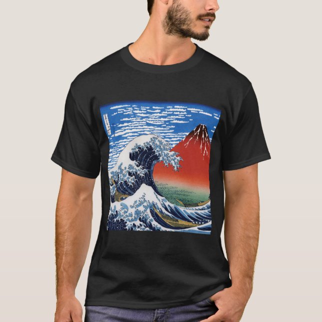 Camiseta Hokusai“The Great Wave”&“Fine Wind, Clear Morning” (Anverso)