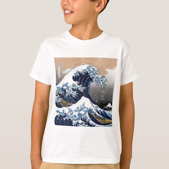 Camiseta Hokusai, “ The Great Wave off Kanagawa ” (Anverso)