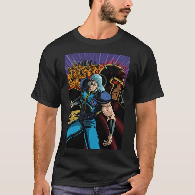 Camiseta hokuto no Ken rei vs raoh (Anverso)