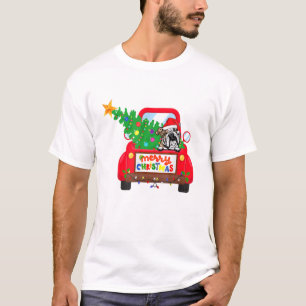 Camiseta Hol de los Navidades de Camión Rojo en Bulldog ing