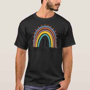 Camiseta Hola 11º Cumpleaños Para Chica De 11 Años De Lluvi