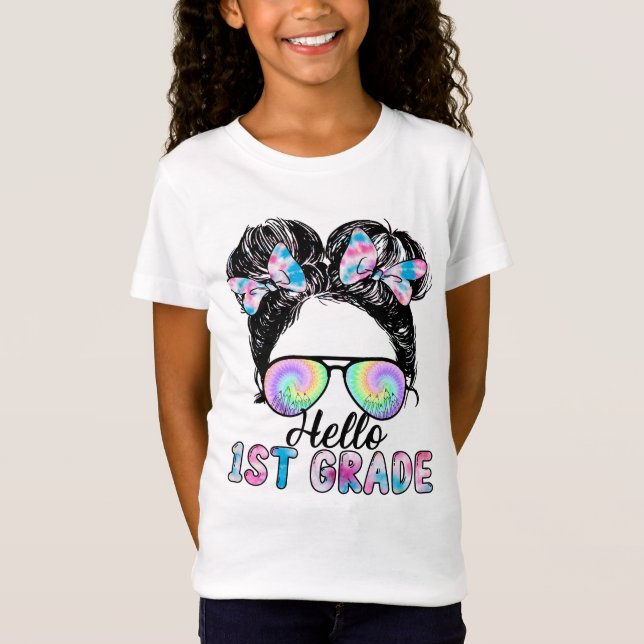Camiseta Hola, 1° Grado De Encantador Cabello De Vuelta A L (Anverso)