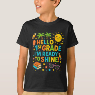 Camiseta Hola 1er Grado Estoy Listo Para Brillar Lindo Prim