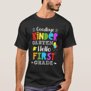 Camiseta Hola 1er Grado Graduado Kindergarten Scho