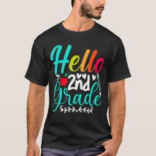 Camiseta Hola, 2º Grado, equipo de estudiantes de segundo g