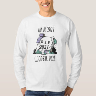 Camiseta Hola 2022 Adiós 2021 descanse en paz 2022