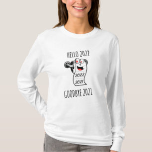 Camiseta Hola 2022 Papel higiénico Adiós 2021