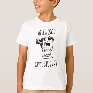 Camiseta Hola 2022 Papel higiénico Adiós 2021