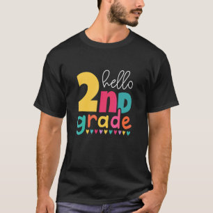 Camiseta Hola 2do Grado Bienvenidos De Regreso A La Escuela