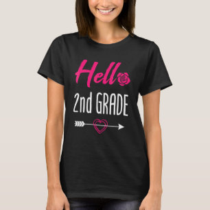Camiseta Hola 2do Grado Vuelta Al Colegio Segundo Grado 1
